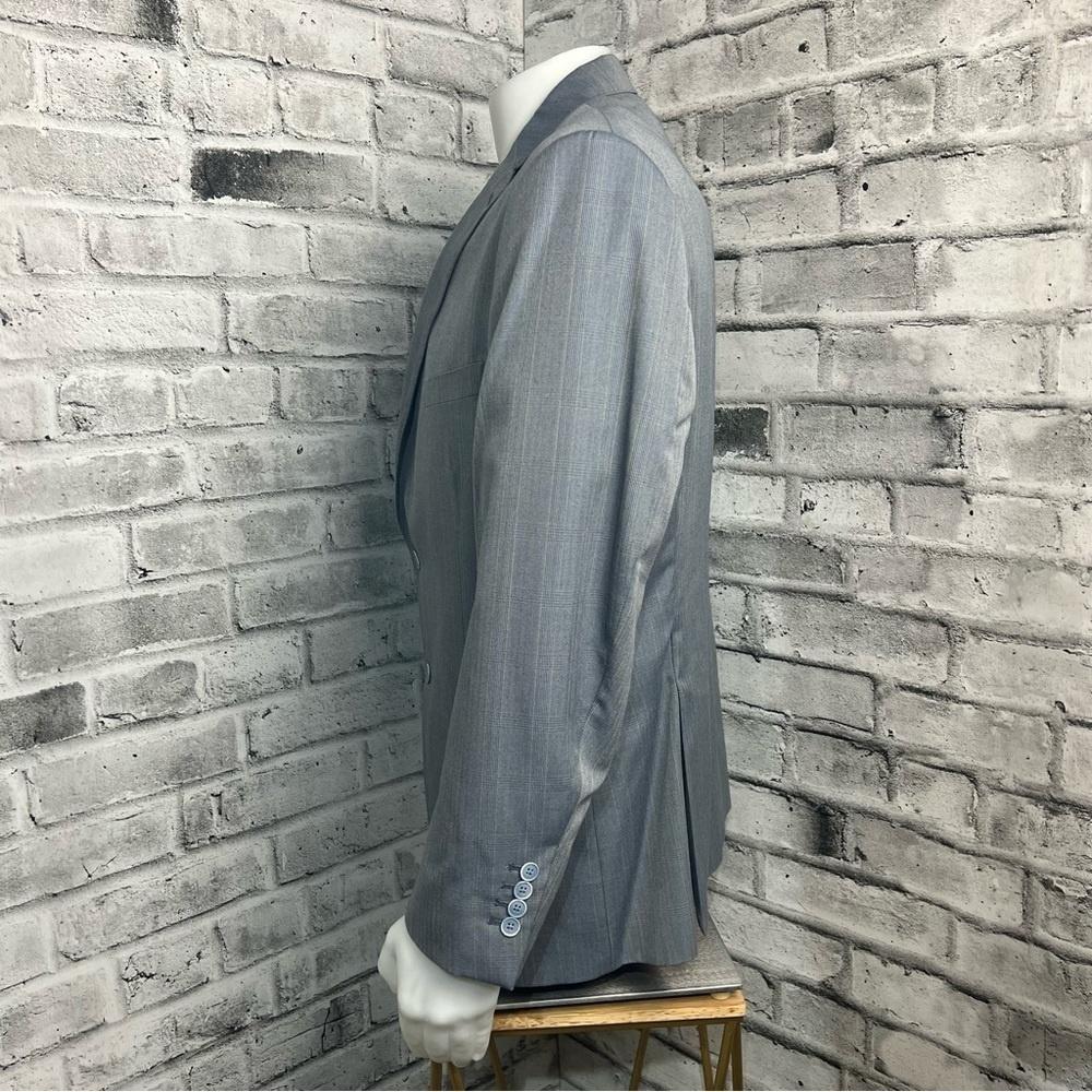 Bianco Brioni Two Button Wool Silk Blend Blazer - Picture 3 of 12